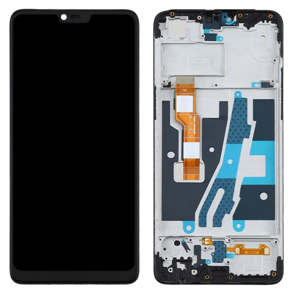 For OPPO A3 / F7 OEM Grade S LCD Screen and Digitizer Assembly + Frame Part (without Logo) - 1