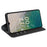 Flip Case for Nokia C32 PU Leather Wallet Skin-touch Foldable Stand Cellphone Cover - Black - 3