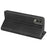 Flip Case for Nokia C32 PU Leather Wallet Skin-touch Foldable Stand Cellphone Cover - Black - 4