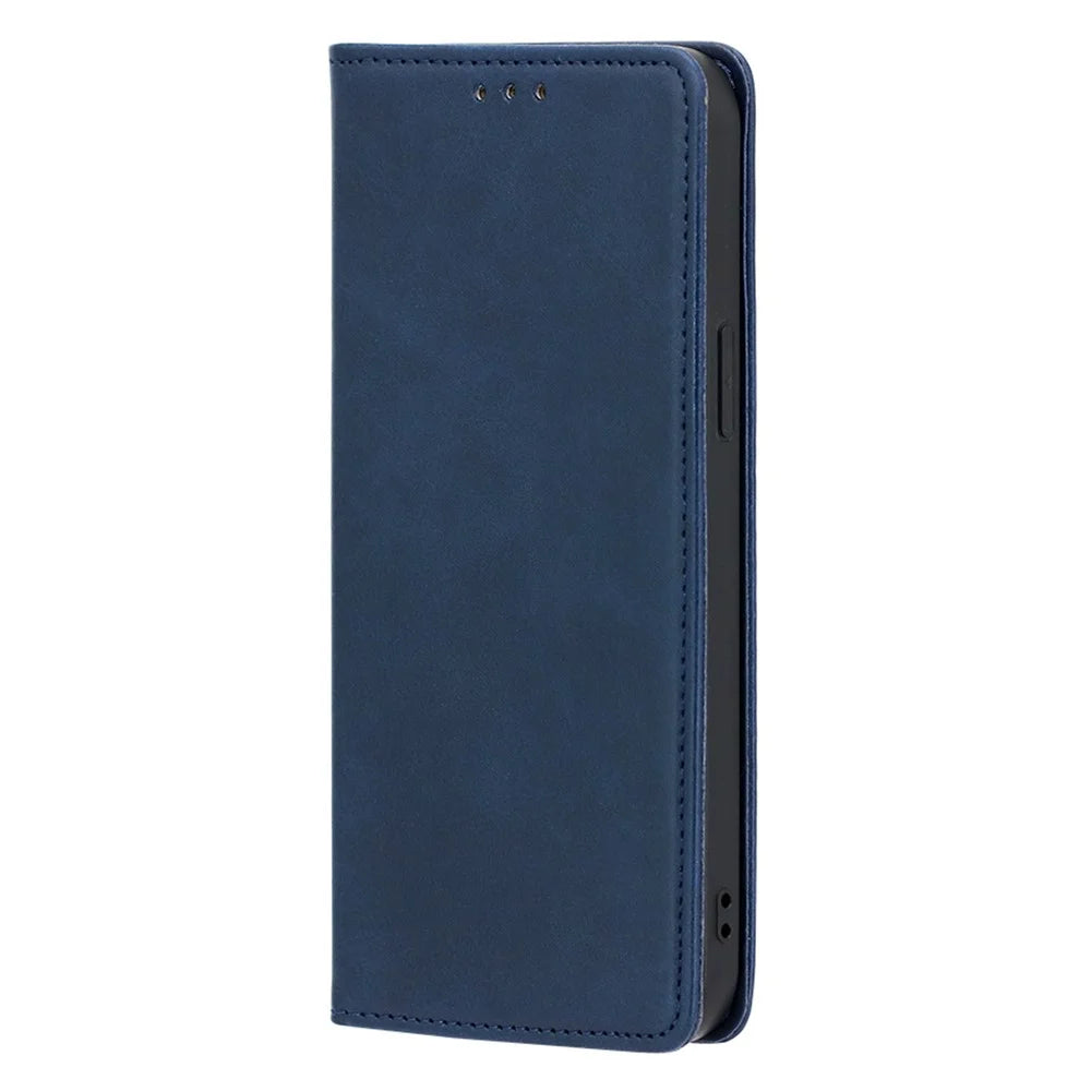 For Nokia G11 Plus 4G Leather Phone Case Calf Texture Phone Cover with Stand Wallet - Sapphire - 5