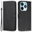 Wallet Stand Case for TECNO Spark 10 Pro Folio Flip PU Leather Cell Phone Drop-Proof Cover - Black - 1