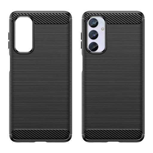 Brushed Shell for Samsung Galaxy M54 5G / F54 5G Carbon Fiber Texture Phone Case Phone TPU Cover - Black - 2