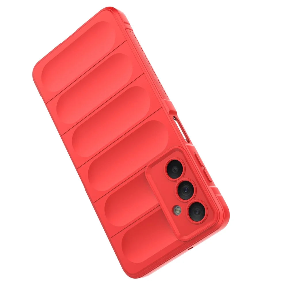 For Samsung Galaxy M54 5G / F54 5G Rugged Drop-proof Phone Case Soft TPU Smartphone Cover - Red - 2