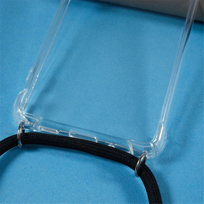 TPU Case for Samsung Galaxy S20 FE / S20 FE 5G /  S20 FE 2022 / S20 Lite , Anti-drop Clear Phone Cover with Lanyard - 7