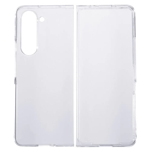 Transparent Phone Case for Samsung Galaxy Z Fold5 5G , 2-Piece Design Anti-scratch PC Folding Phone Cover - 1