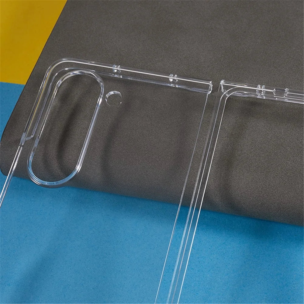 Transparent Phone Case for Samsung Galaxy Z Fold5 5G , 2-Piece Design Anti-scratch PC Folding Phone Cover - 4