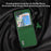 ABEEL For Samsung Galaxy Z Flip5 5G Matte Edges Phone Case Cowhide Leather + PC Back Cover - Green - 4