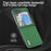 ABEEL For Samsung Galaxy Z Flip5 5G Matte Edges Phone Case Cowhide Leather + PC Back Cover - Green - 5