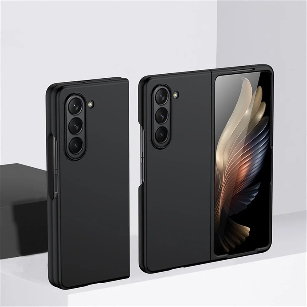 For Samsung Galaxy Z Fold5 5G Hard PC Phone Case Skin-touch Anti-scratch Cover - Black - 2