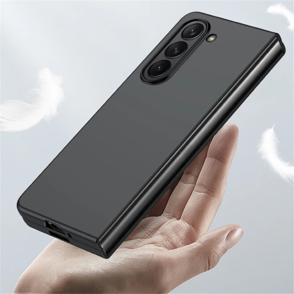For Samsung Galaxy Z Fold5 5G Hard PC Phone Case Skin-touch Anti-scratch Cover - Black - 3