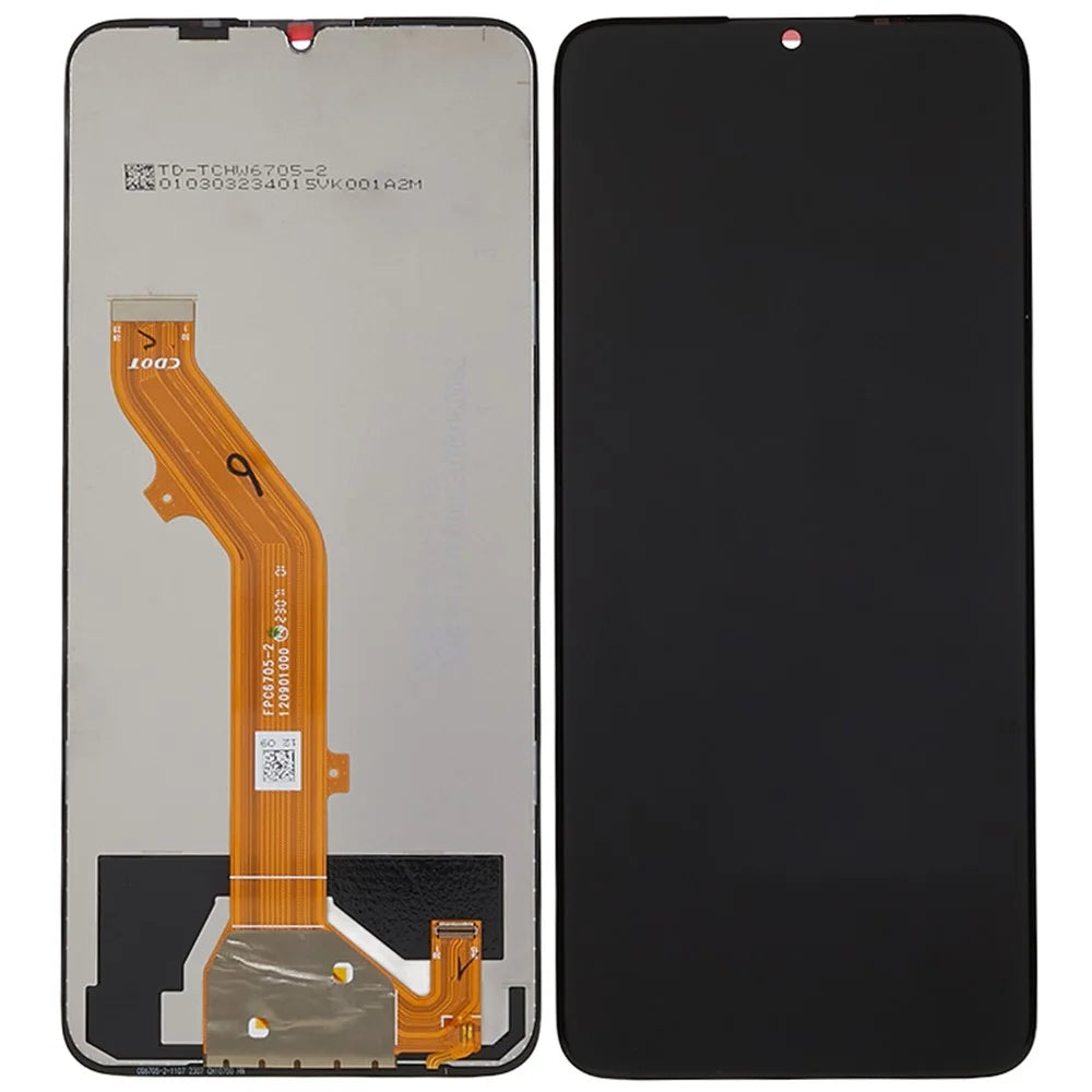 For TCL 40 SE 6.75" Grade S OEM LCD Screen and Digitizer Assembly Replacement Part (without Logo) - 1