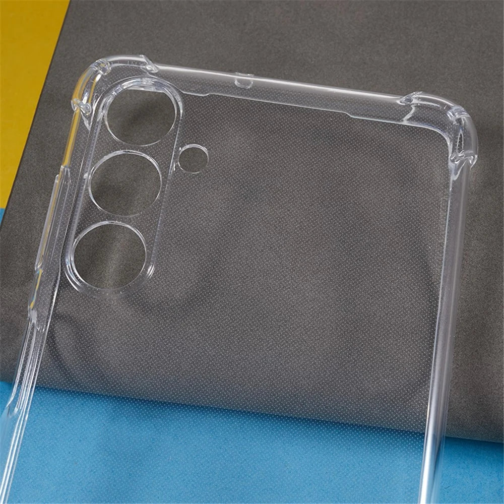 For Samsung Galaxy M54 5G / F54 5G Clear Phone Case Reinforced Corners TPU Cushion Back Cover - 5
