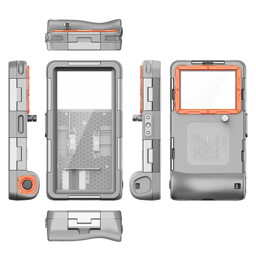 SHELLBOX 15M Underwater IPX8 Waterproof Diving Case for iPhone 14 Series / 13 Series / 12 Series Full Body Phone Shell II with Anti-lost Rope - 1