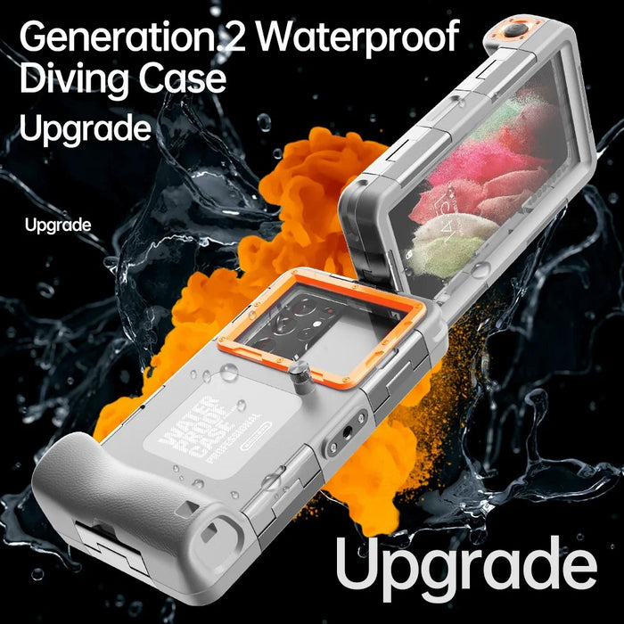 SHELLBOX 15M Underwater IPX8 Waterproof Diving Case for iPhone 14 Series / 13 Series / 12 Series Full Body Phone Shell II with Anti-lost Rope - 4