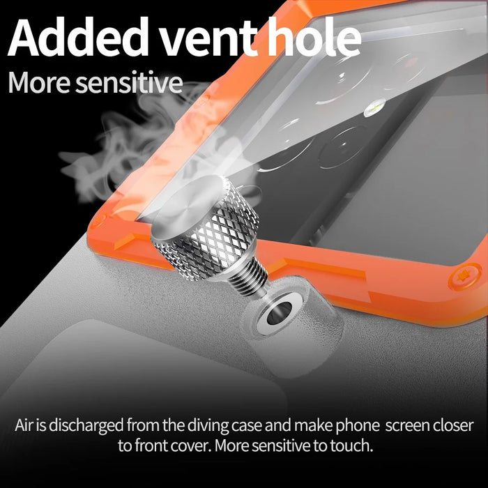 SHELLBOX 15M Underwater IPX8 Waterproof Diving Case for iPhone 14 Series / 13 Series / 12 Series Full Body Phone Shell II with Anti-lost Rope - 5