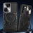 For Samsung Galaxy S21+ 5G Rotatable Ring Kickstand Cover PC + TPU Phone Case with Slide Camera Lid - Black - 2