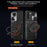For Samsung Galaxy S21+ 5G Rotatable Ring Kickstand Cover PC + TPU Phone Case with Slide Camera Lid - Black - 6