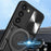 For Samsung Galaxy S23+ Rotatable Ring Kickstand Anti-drop Cover Slide Camera Lid PC + TPU Phone Case - Black - 6