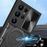 For Samsung Galaxy S22 Ultra 5G Slide Camera Lid PC + TPU Back Cover Rotatable Ring Kickstand Phone Case - Black - 5