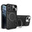 For iPhone 11 Pro Rotatable Kickstand Protective Cover PC + TPU Phone Case with Slide Camera Lid - Black - 1