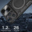 For iPhone 11 Pro Rotatable Kickstand Protective Cover PC + TPU Phone Case with Slide Camera Lid - Black - 3