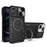 For iPhone 12 Pro Max 6.7 inch Slide Camera Lid Back Case Free Rotation Kickstand PC + TPU Phone Cover - Black - 1