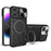 For iPhone 14 Pro Anti-drop Cover Rotatable Kickstand PC + TPU Mobile Case with Slide Camera Lid - Black - 1