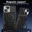 For iPhone 14 Pro Anti-drop Cover Rotatable Kickstand PC + TPU Mobile Case with Slide Camera Lid - Black - 2