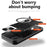 For iPhone 14 Pro Anti-drop Cover Rotatable Kickstand PC + TPU Mobile Case with Slide Camera Lid - Black - 4