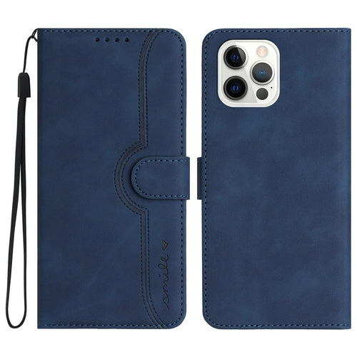 YX003 For iPhone 14 Pro Max PU Leather Wallet Phone Case Folding Stand Imprinted Cover - Sapphire - 1