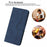 YX003 For iPhone 14 Pro Max PU Leather Wallet Phone Case Folding Stand Imprinted Cover - Sapphire - 5