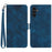 YX0040 Full Protection Case for Samsung Galaxy A14 5G / 4G Imprinted Pattern PU Leather Phone Cover Wallet - Sapphire - 1