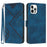 YX0040 For iPhone 14 Pro Imprinted Pattern Phone Stand Case PU Leather Magnetic Cover Wallet - Sapphire - 1