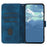 YX0040 For iPhone 14 Pro Imprinted Pattern Phone Stand Case PU Leather Magnetic Cover Wallet - Sapphire - 2