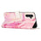 For Samsung Galaxy M14 5G Marble Pattern Flip Phone Case PU Leather Stand Wallet Cover with Strap - Rose Gold - 3
