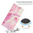 For Samsung Galaxy M14 5G Marble Pattern Flip Phone Case PU Leather Stand Wallet Cover with Strap - Rose Gold - 7