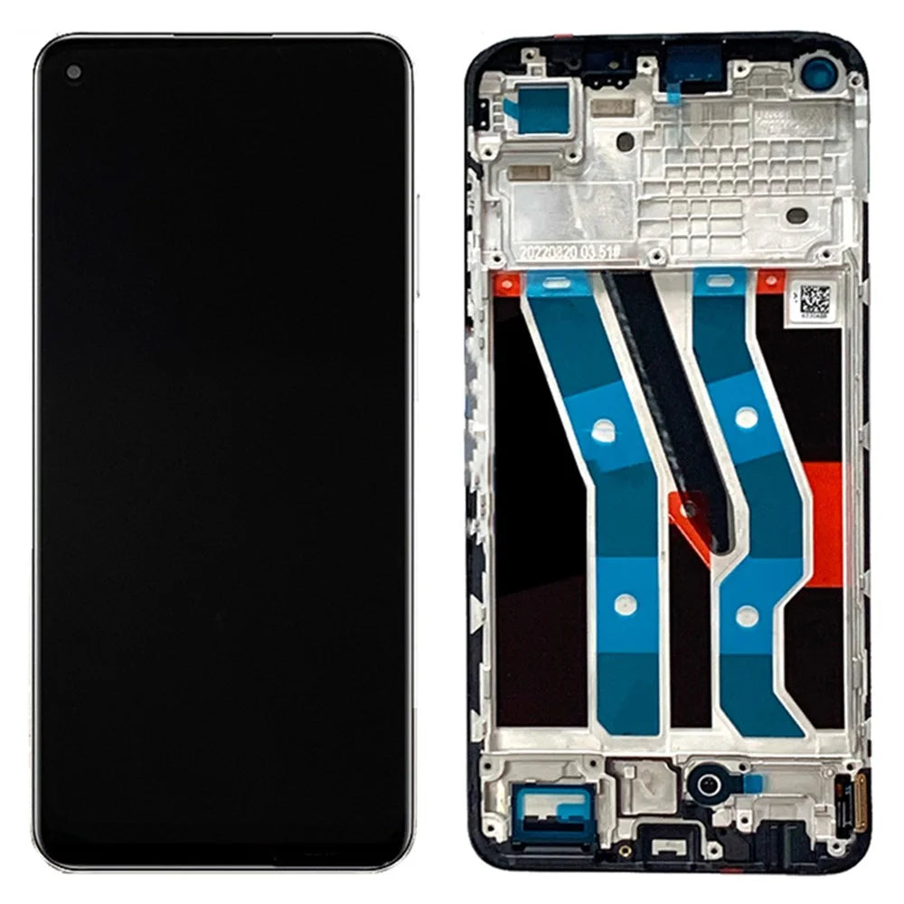 For Realme 10 4G Grade C OLED Screen and Digitizer Assembly + Frame Repair Part (without Logo) - 1