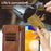 For Samsung Galaxy A13 5G / A13 4G PU Leather Zipper Pocket Wallet Shell 9 Card Slots Rhombus Imprint Stand Phone Case - Brown - 6