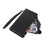 For iPhone 12 / 12 Pro 6.1 inch Zipper Pocket Leather Protective Shell Wallet Stand Phone Case with 9 Card Slots - Black - 5