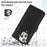 For iPhone 12 / 12 Pro 6.1 inch Zipper Pocket Leather Protective Shell Wallet Stand Phone Case with 9 Card Slots - Black - 7