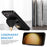 Phone Cover for Samsung Galaxy S23+ PU Leather+TPU Card Holder Kickstand Case with Shoulder Strap - Black - 2