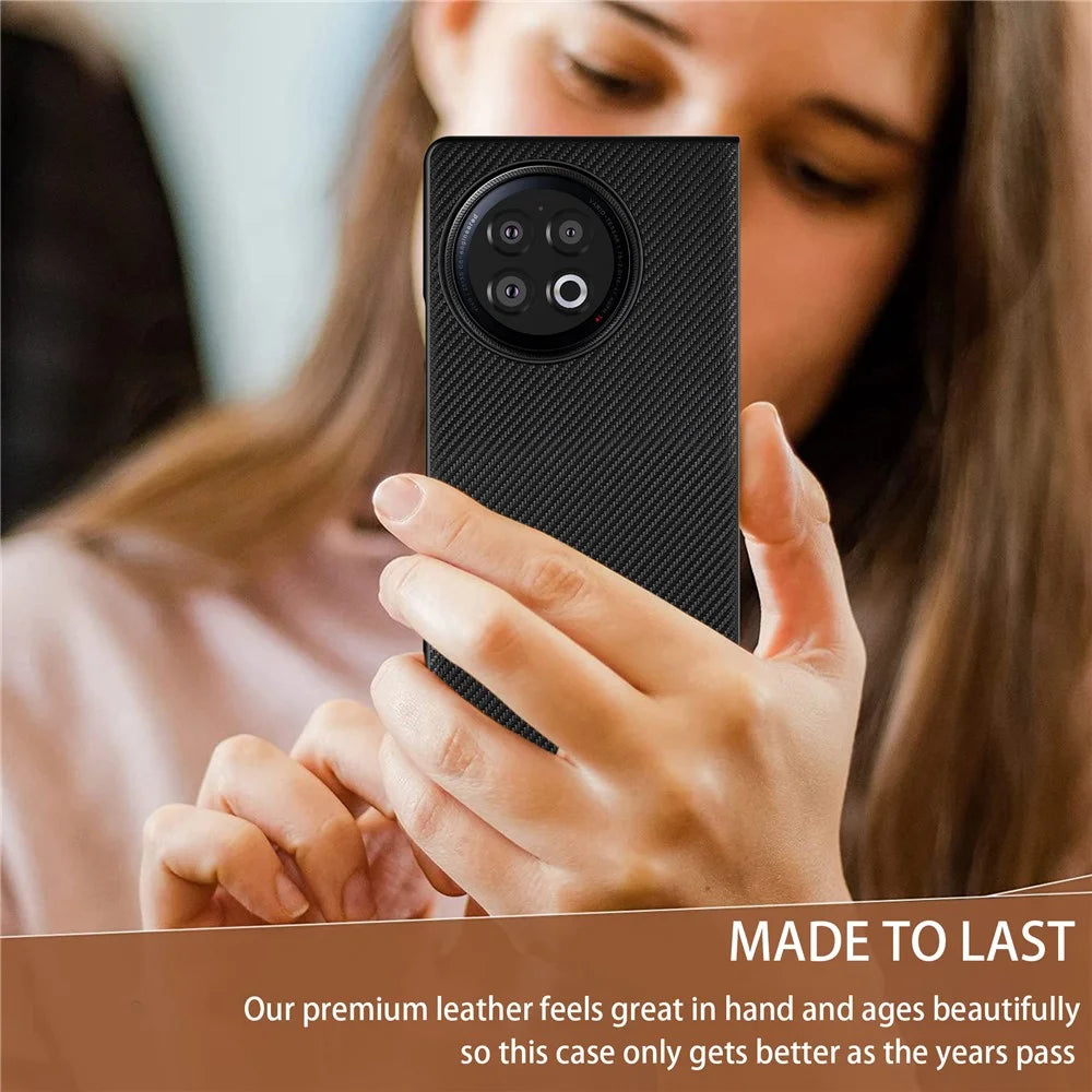 VILI TC Series Shockproof Phone Case for vivo X Fold2 Textured PU Leather Coated PC+TPU Cover - 5