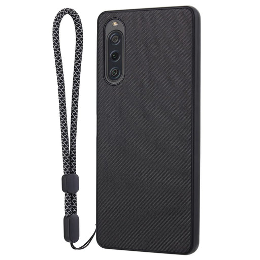 VILI TC Series Protective Phone Case for Sony Xperia 10 V Textured PU Leather Coated TPU Cover - 1