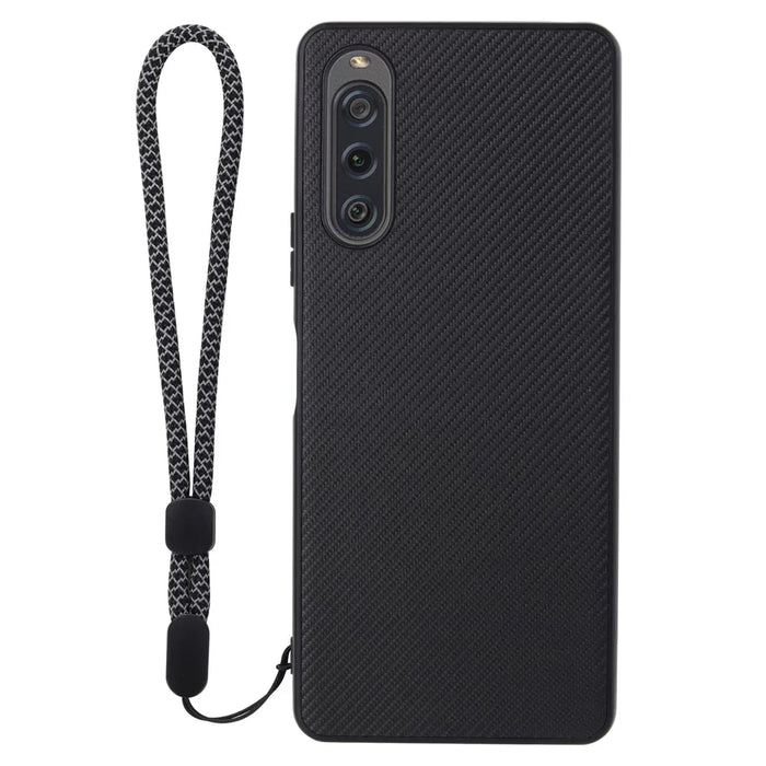 VILI TC Series Protective Phone Case for Sony Xperia 10 V Textured PU Leather Coated TPU Cover - 2