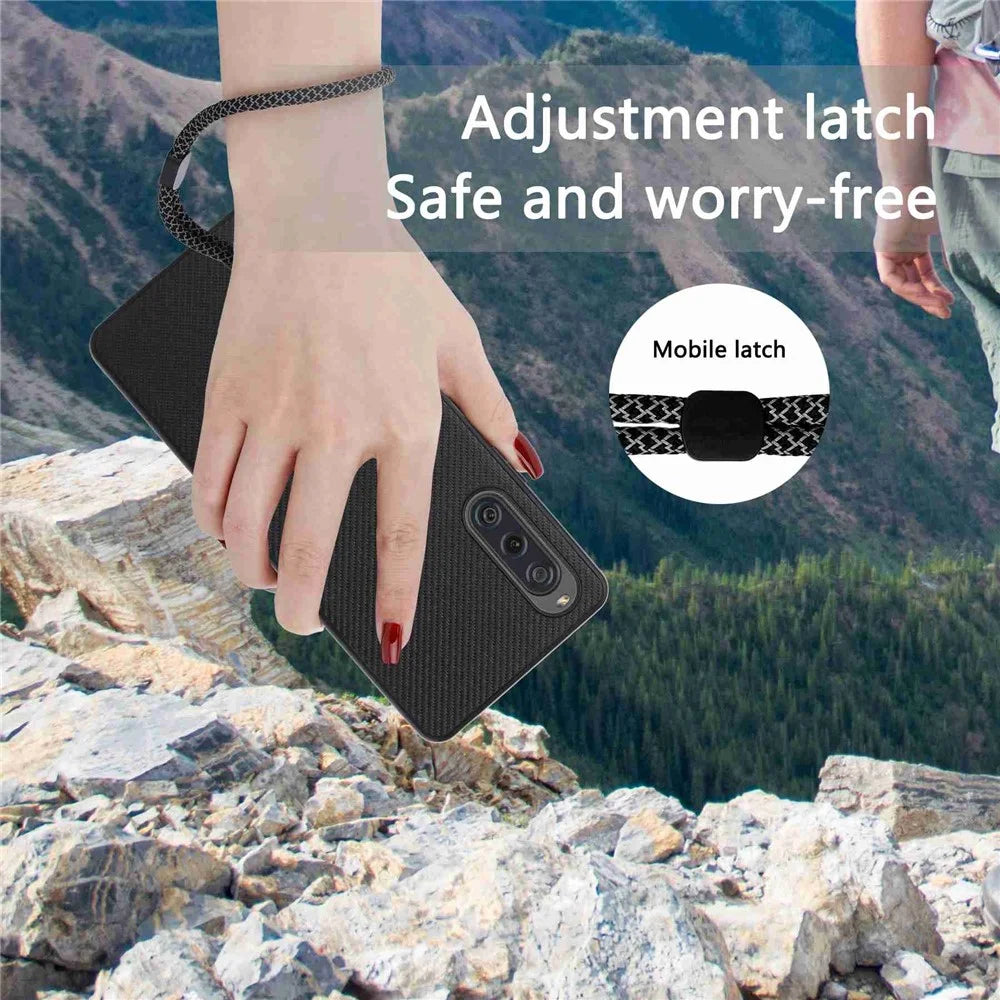 VILI TC Series Protective Phone Case for Sony Xperia 10 V Textured PU Leather Coated TPU Cover - 4