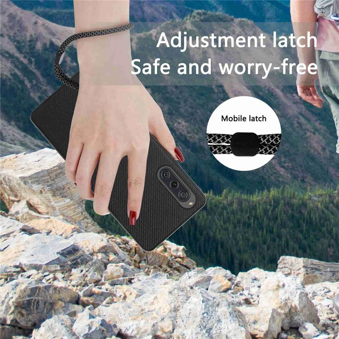 VILI TC Series Protective Phone Case for Sony Xperia 10 V Textured PU Leather Coated TPU Cover - 4