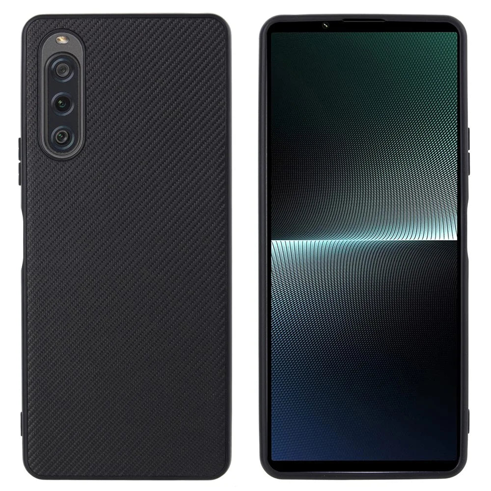 VILI TC Series Protective Phone Case for Sony Xperia 10 V Textured PU Leather Coated TPU Cover - 5