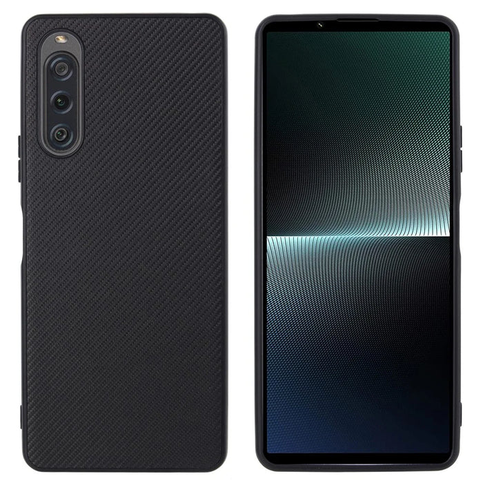 VILI TC Series Protective Phone Case for Sony Xperia 10 V Textured PU Leather Coated TPU Cover - 5