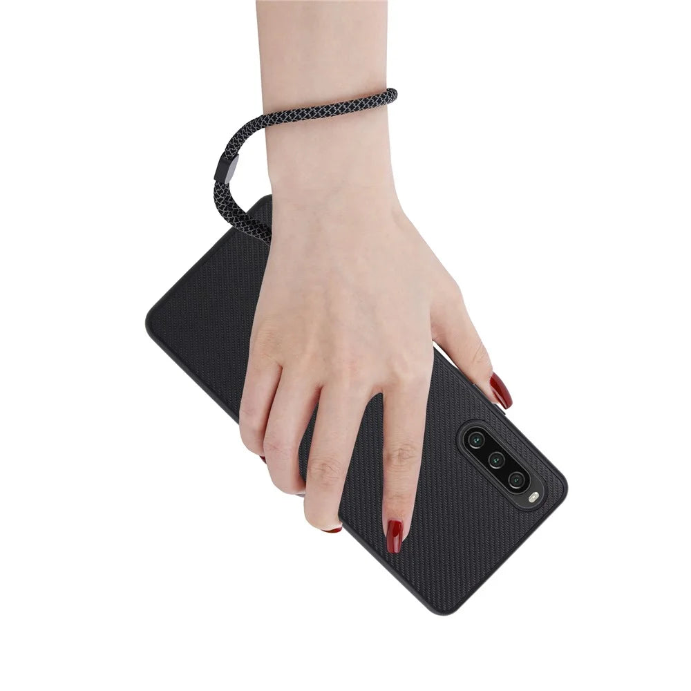 VILI TC Series Phone Case for Sony Xperia 10 IV 5G Textured PU Leather Coated TPU Protective Cover - 3