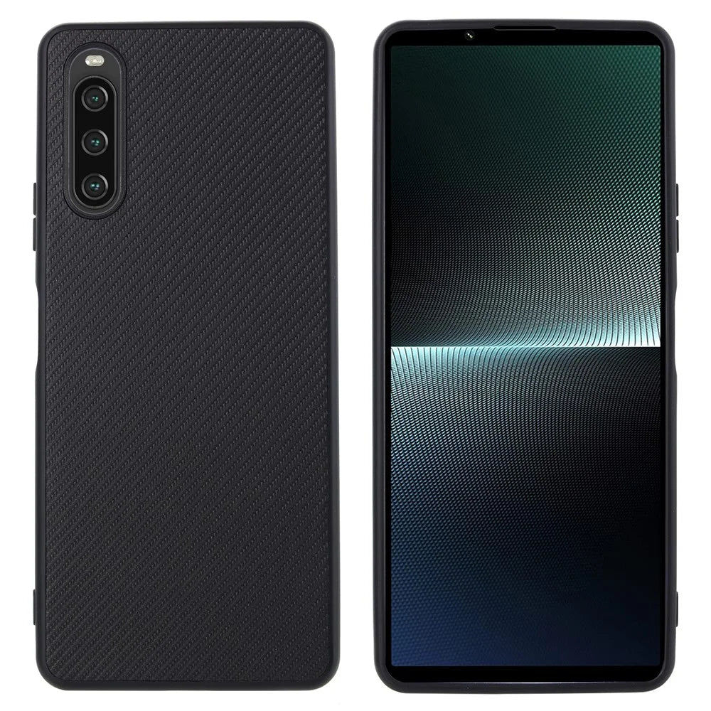 VILI TC Series Phone Case for Sony Xperia 10 IV 5G Textured PU Leather Coated TPU Protective Cover - 5